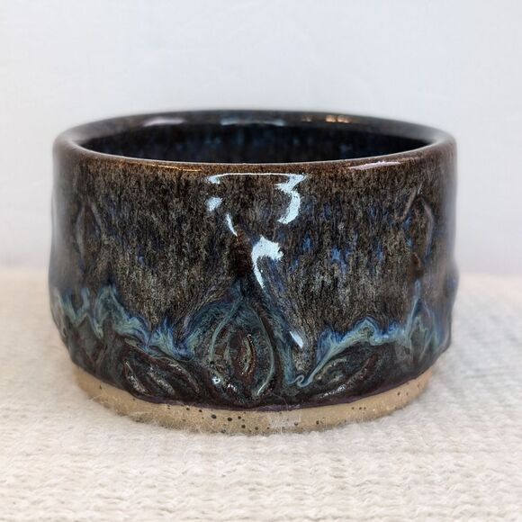 Glazed Stoneware Pottery Bowl Trinket Dish - Picture 2 of 10